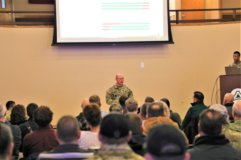 Fort McCoy Garrison commander holds first town hall meeting-workforce briefing for 2024