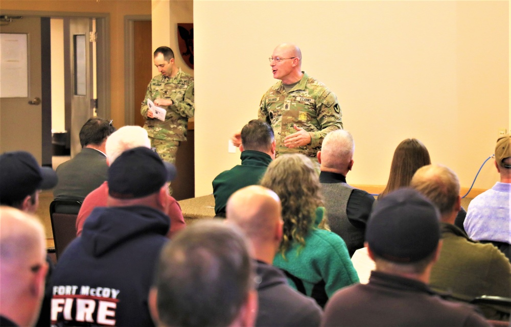 Fort McCoy Garrison commander holds first town hall meeting-workforce briefing for 2024