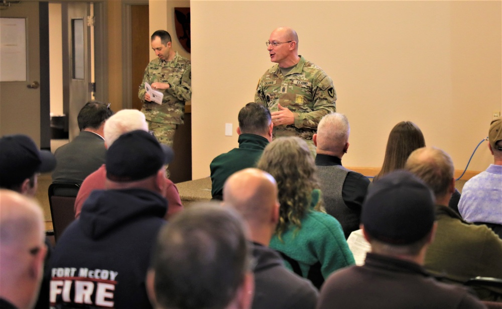 Fort McCoy Garrison commander holds first town hall meeting-workforce briefing for 2024