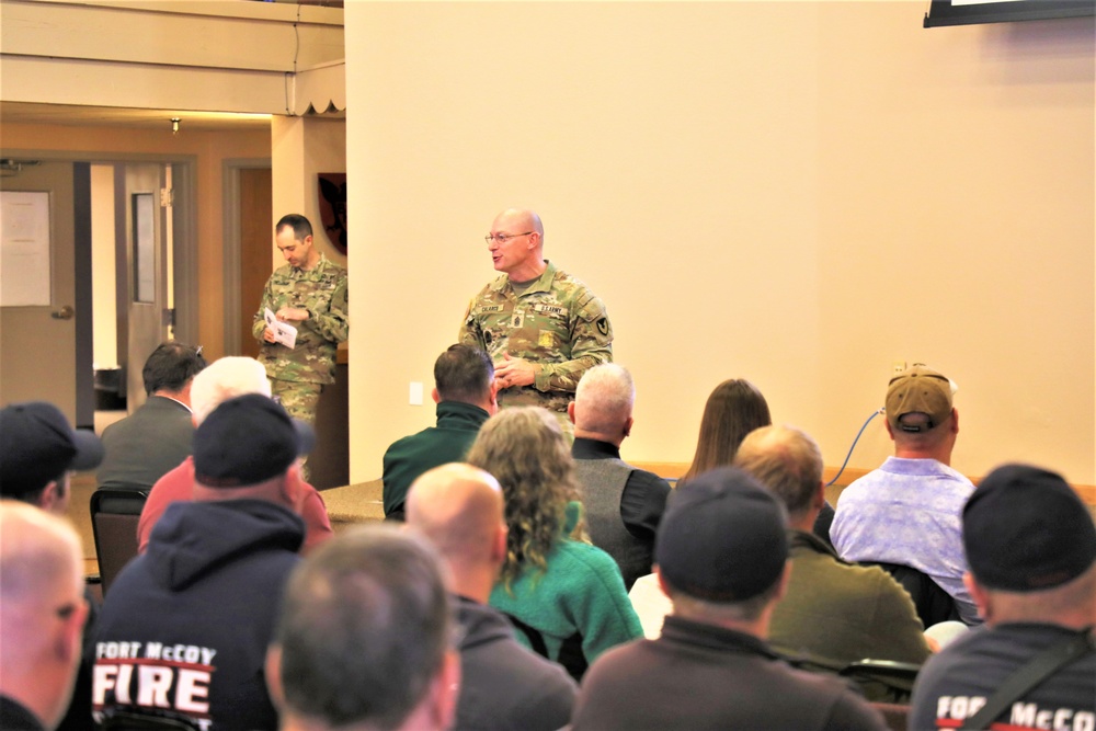 Fort McCoy Garrison commander holds first town hall meeting-workforce briefing for 2024