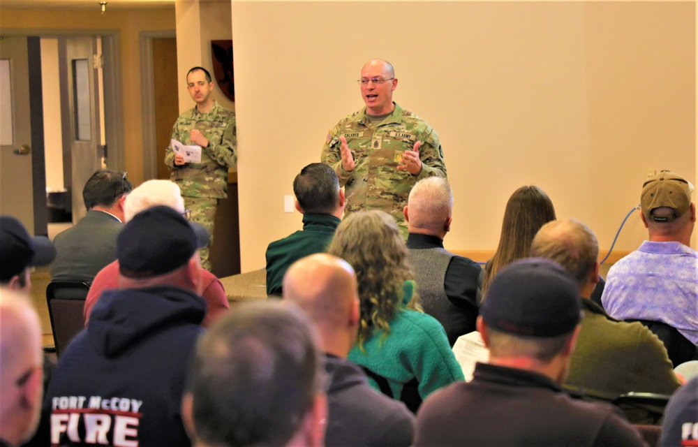 Fort McCoy Garrison commander holds first town hall meeting-workforce briefing for 2024