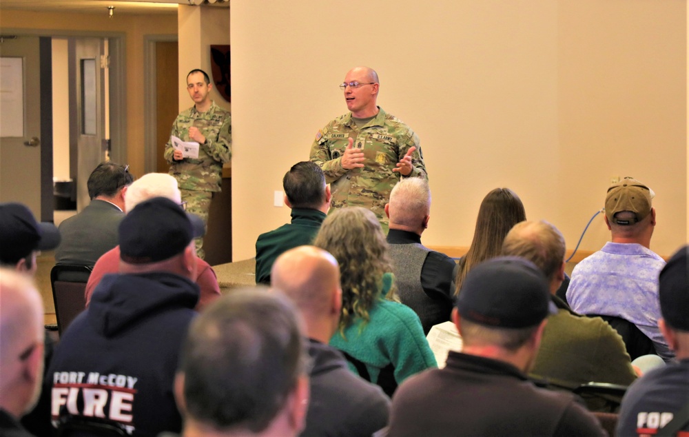 Fort McCoy Garrison commander holds first town hall meeting-workforce briefing for 2024