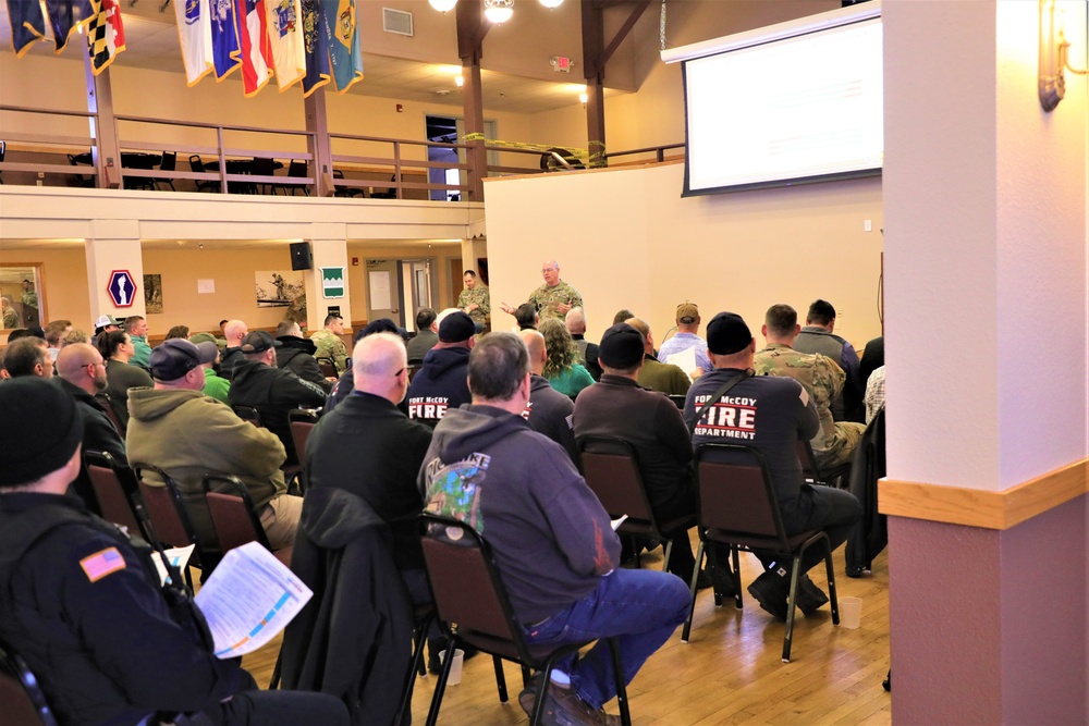 Fort McCoy Garrison commander holds first town hall meeting-workforce briefing for 2024