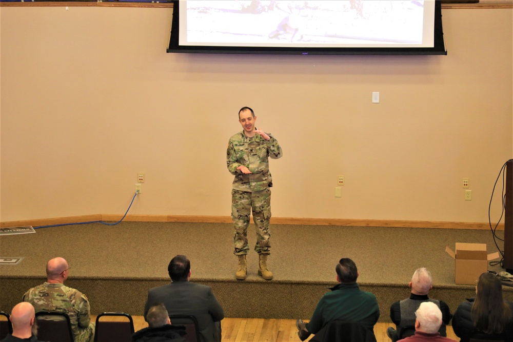 Fort McCoy Garrison commander holds first town hall meeting-workforce briefing for 2024