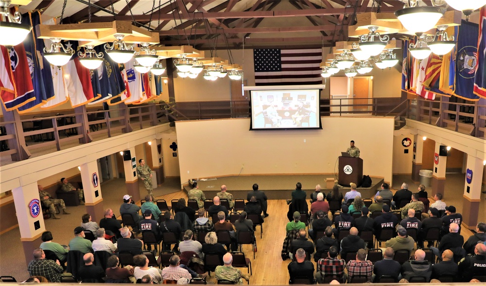 Fort McCoy Garrison commander holds first town hall meeting-workforce briefing for 2024