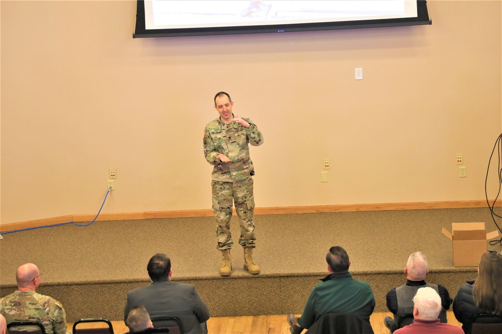 Fort McCoy Garrison commander holds first town hall meeting-workforce briefing for 2024