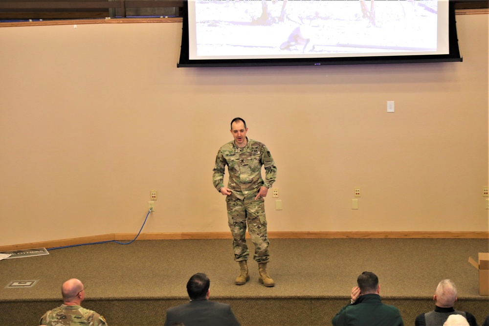 Fort McCoy Garrison commander holds first town hall meeting-workforce briefing for 2024