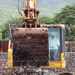 USACE contractor removes debris from a residence in Lahaina, Hawaii