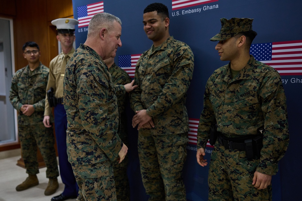 Maj. Gen. Sofge visits U.S. Embassy Accra, Ghana