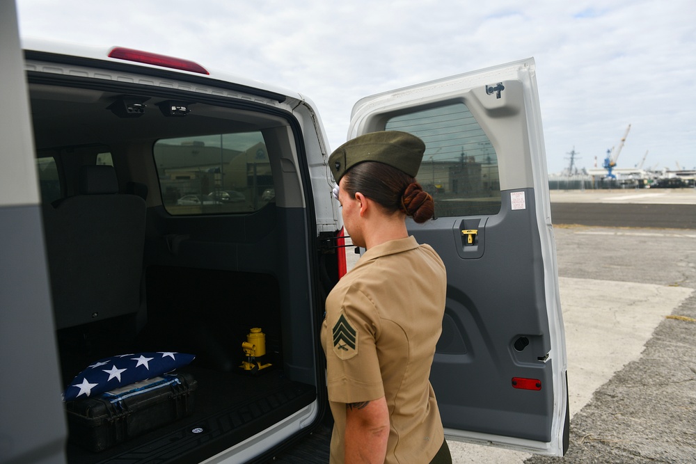 DPAA hosts Solomon Islands honorable carry ceremony aboard USNS Mercy