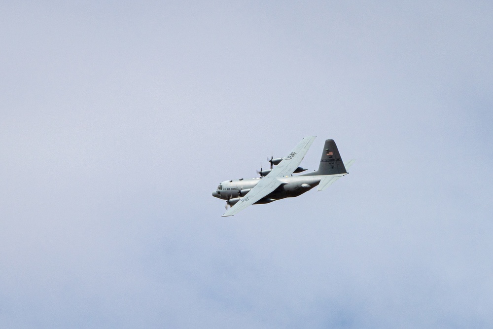 5-ship formation with 4 mobility airframes for AATTC Winter Training