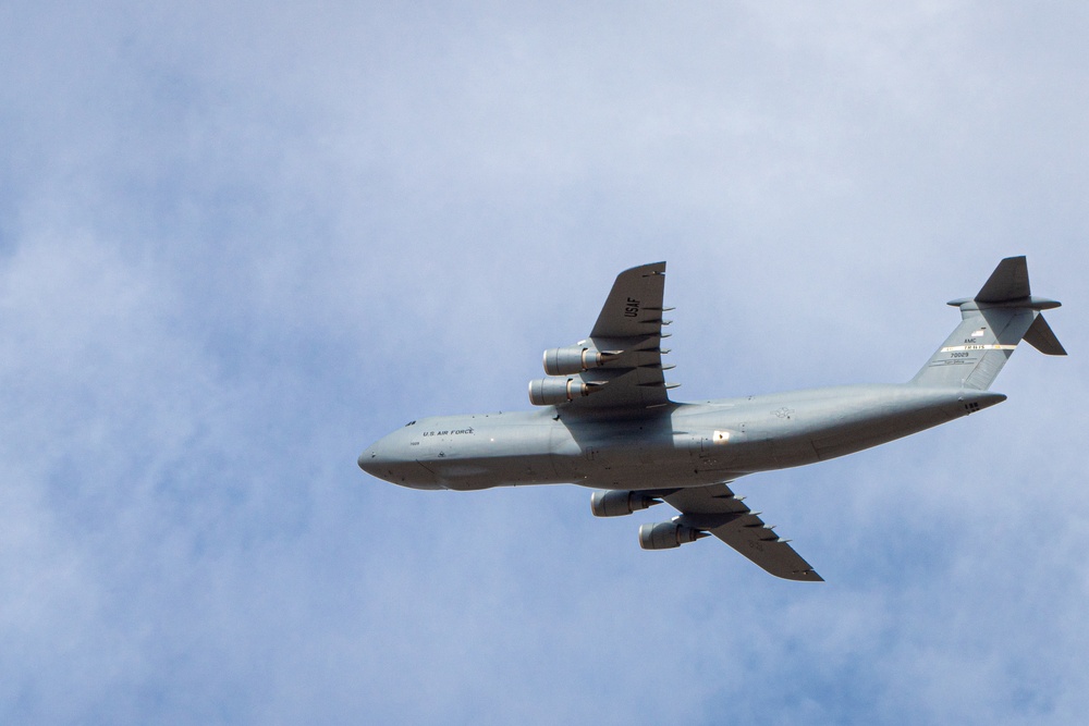 5-ship formation with 4 mobility airframes for AATTC Winter Training