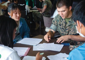 LOCAL STUDENTS BROADEN PERSPECTIVE AT COURTNEY SUMMER ENGLISH CLASS /コートニー夏期英語クラスで見聞広める地元学生