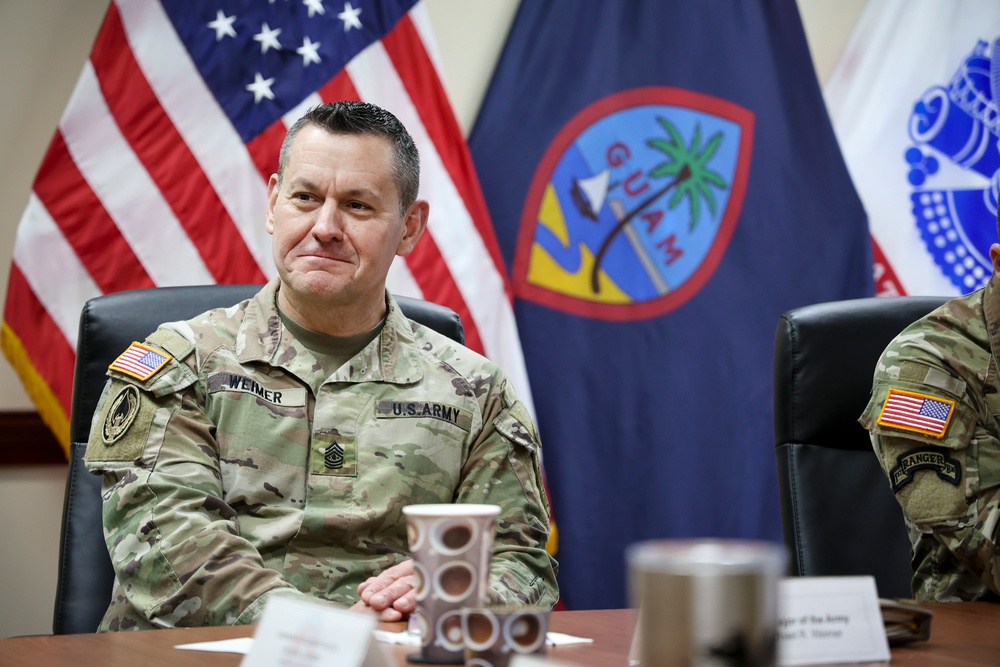 Sgt. Maj. of the Army Michael Weimer visits Guam