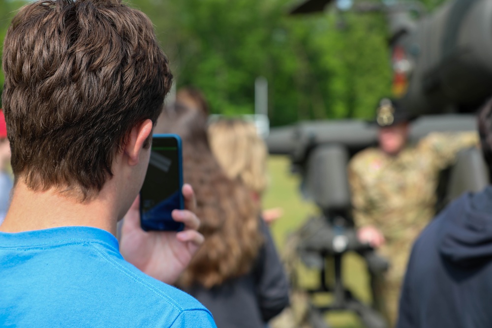 A student records a pilot