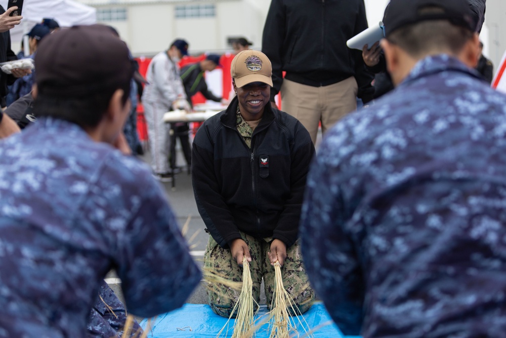Mochitsuki Ceremony: Marine Corps Air Station Iwakuni and Japanese Maritime Self-Defense Force hosts mochi pounding ceremony