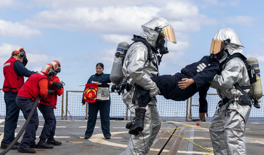 DDG 115 CRASH AND SALVAGE DRILL