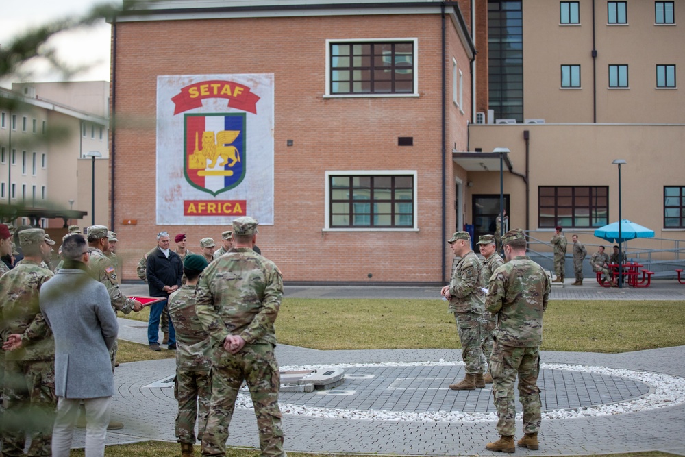 Sgt. Maj. John Smith is awarded the Meritorious Service Medal