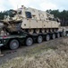 Logisticians move M88 armor vehicles in Poland