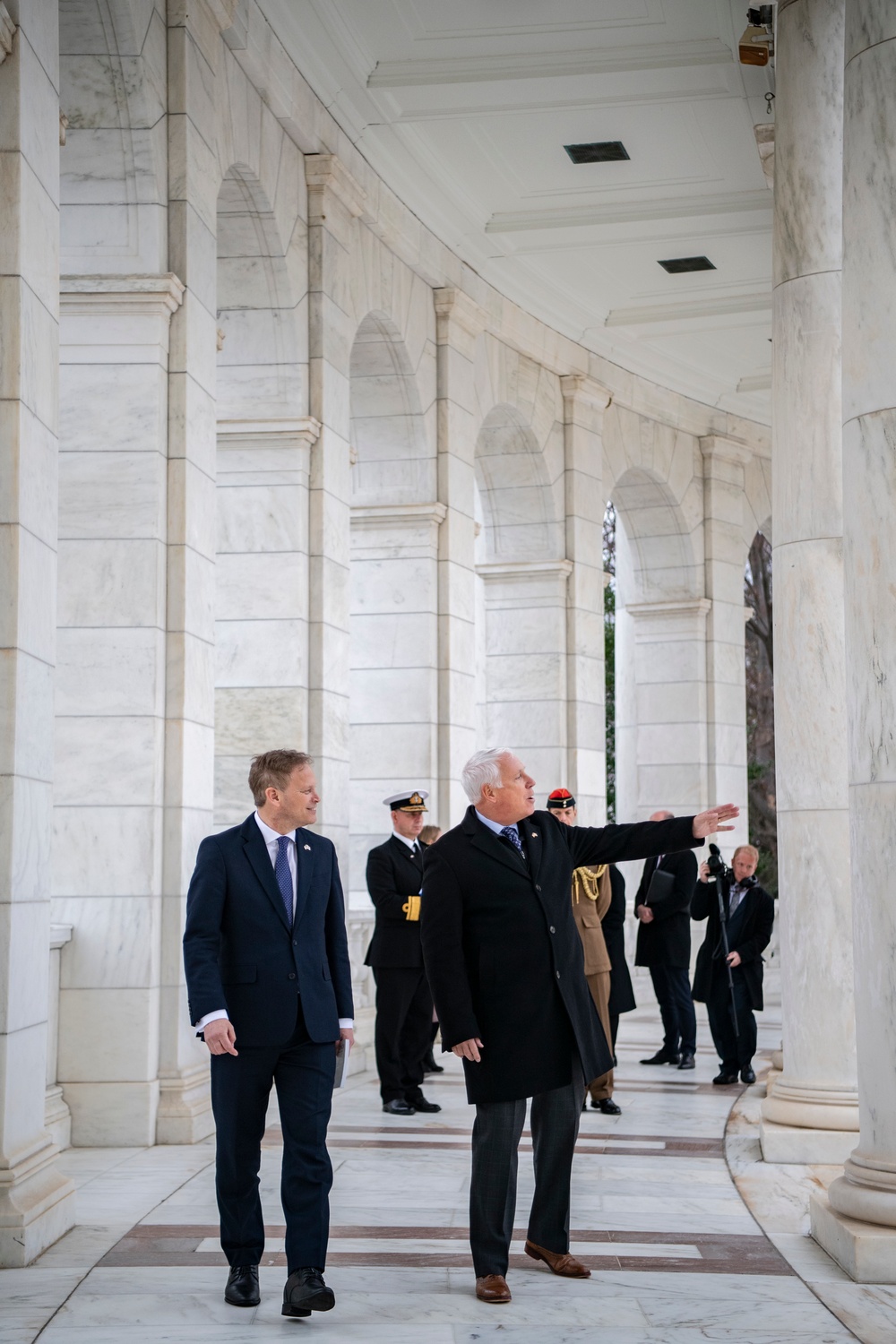 Secretary of State for Defence of the United Kingdom Grant Shapps Participates in a Public Wreath-Laying Ceremony at the Tomb of the Unknown Soldier