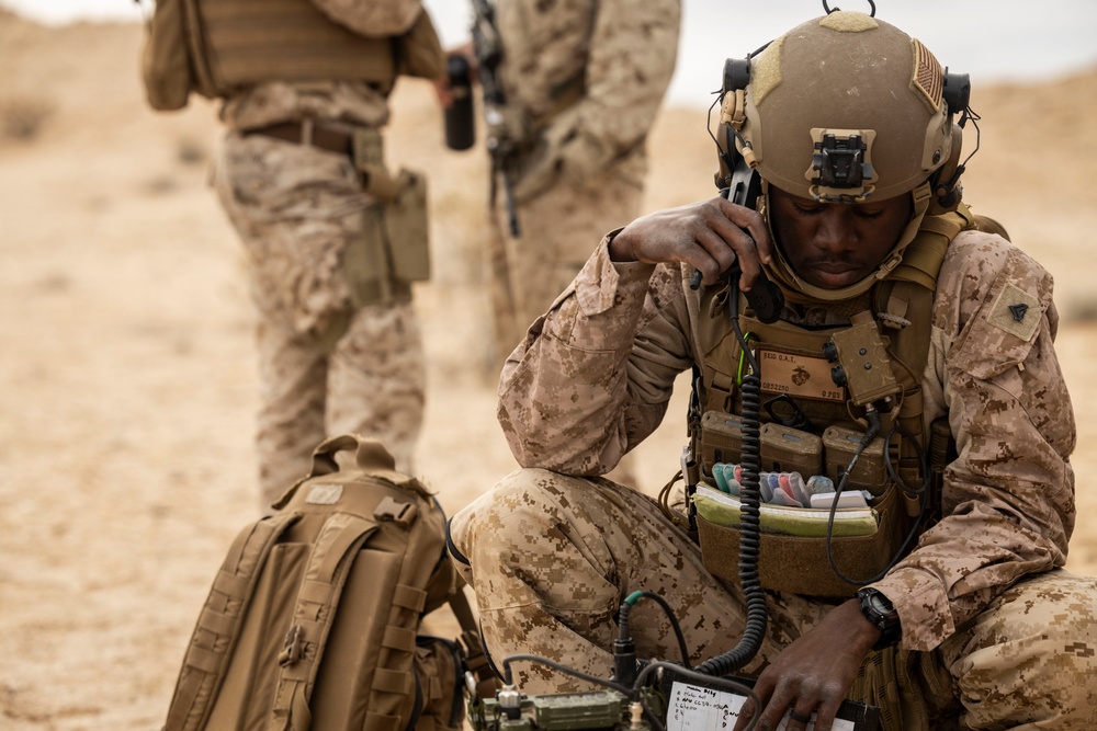 Marines with 1/4 conduct a FSCX while participating in SLTE 2-24