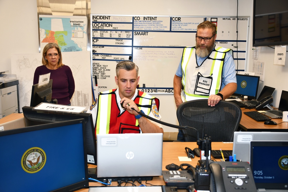 Norfolk Naval Shipyard’s “Screenwriters” Challenge Emergency Response Teams with Realistic Drill Packages