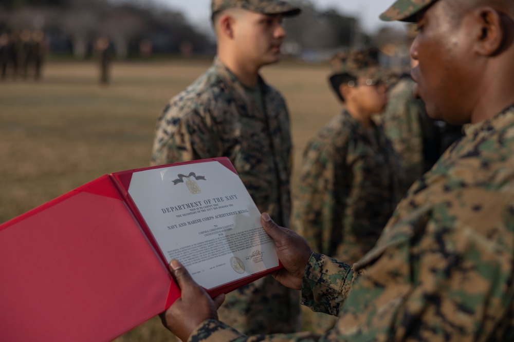 Marine Forces Reserve conducts battalion formation