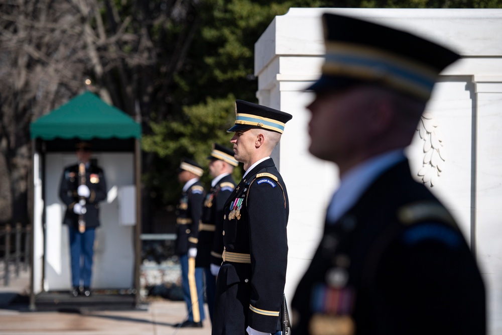 Chief of Staff of the Germany Army Lt. Gen. Alfons Mais Participates in an Army Full Honors Wreath-Laying Ceremony at the Tomb of the Unknown Soldier