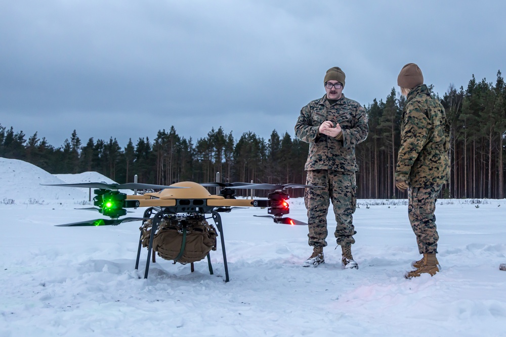 CLB 6 Conduct Test Flights Using A TRV-150 Drone While in Finland