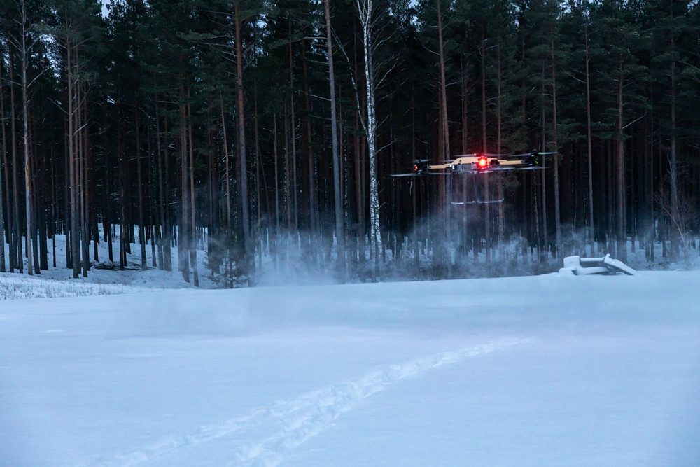 CLB 6 Conduct Test Flights Using A TRV-150 Drone While in Finland