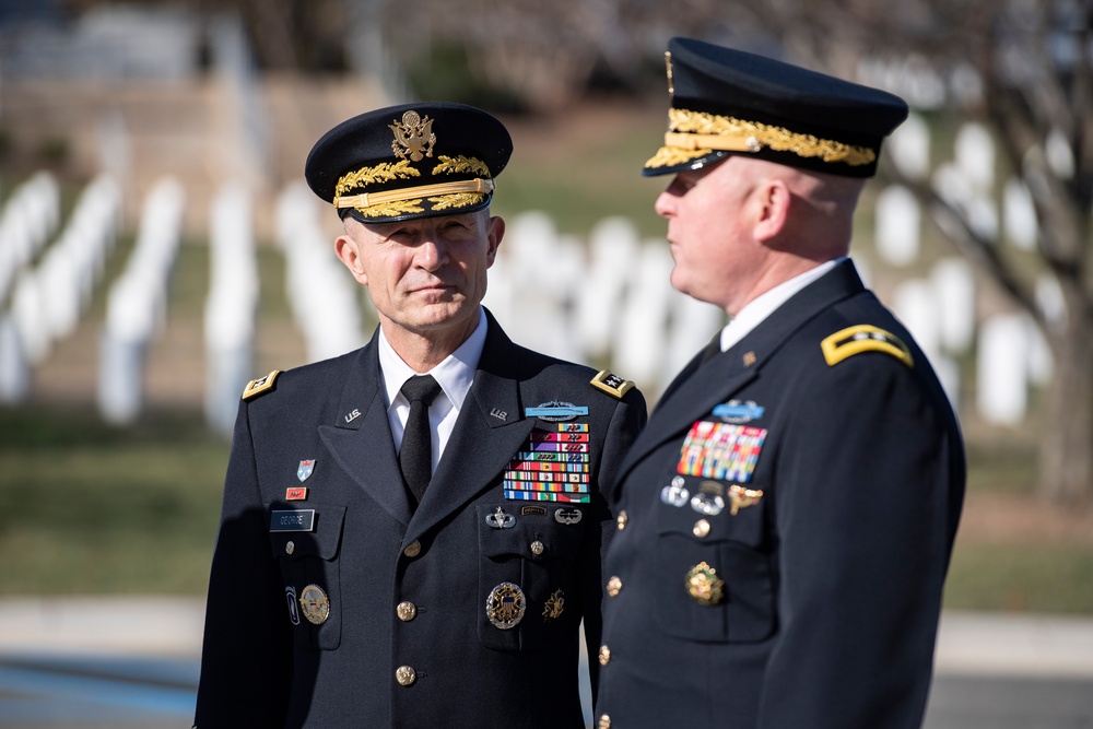 Chief of Staff of the Germany Army Lt. Gen. Alfons Mais Participates in an Army Full Honors Wreath-Laying Ceremony at the Tomb of the Unknown Soldier