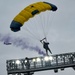 Unified Skies: Air Force and Navy collaboration takes center stage NFL AFC Championship game.