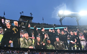 Unified Skies: Air Force and Navy collaboration takes center stage NFL AFC Championship Game
