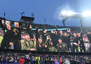 Unified Skies: Air Force and Navy collaboration takes center stage NFL AFC Championship Game
