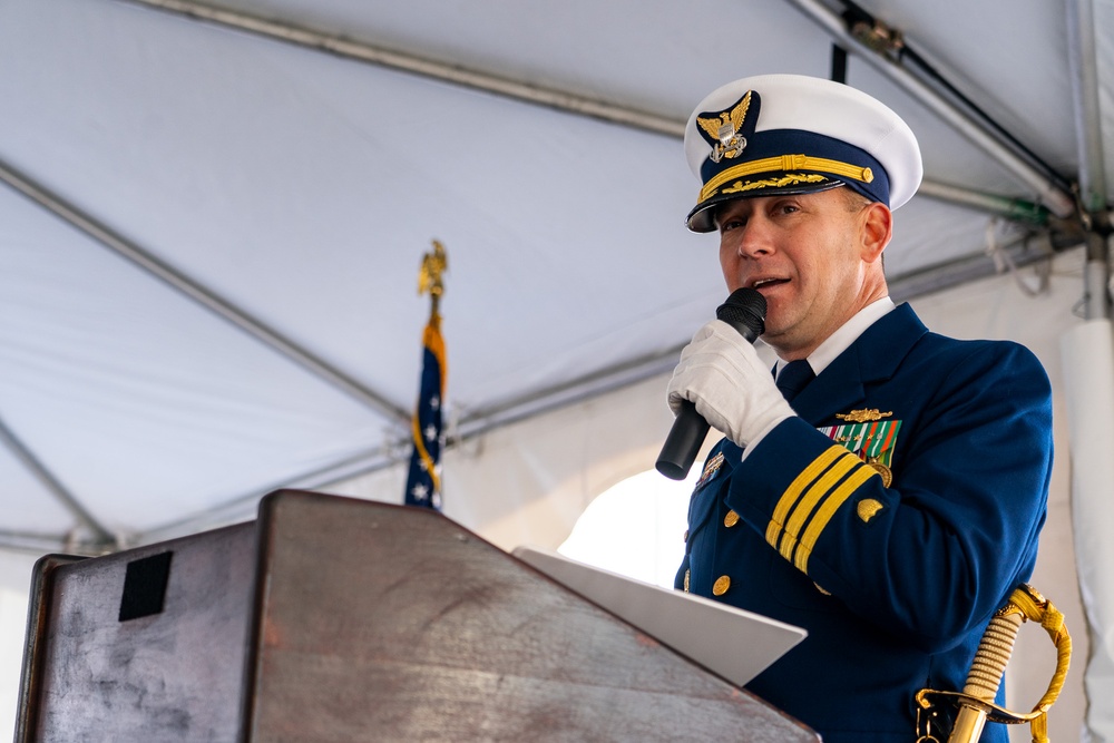 Coast Guard holds decommissioning ceremony for USCGC Steadfast in Astoria, Oregon