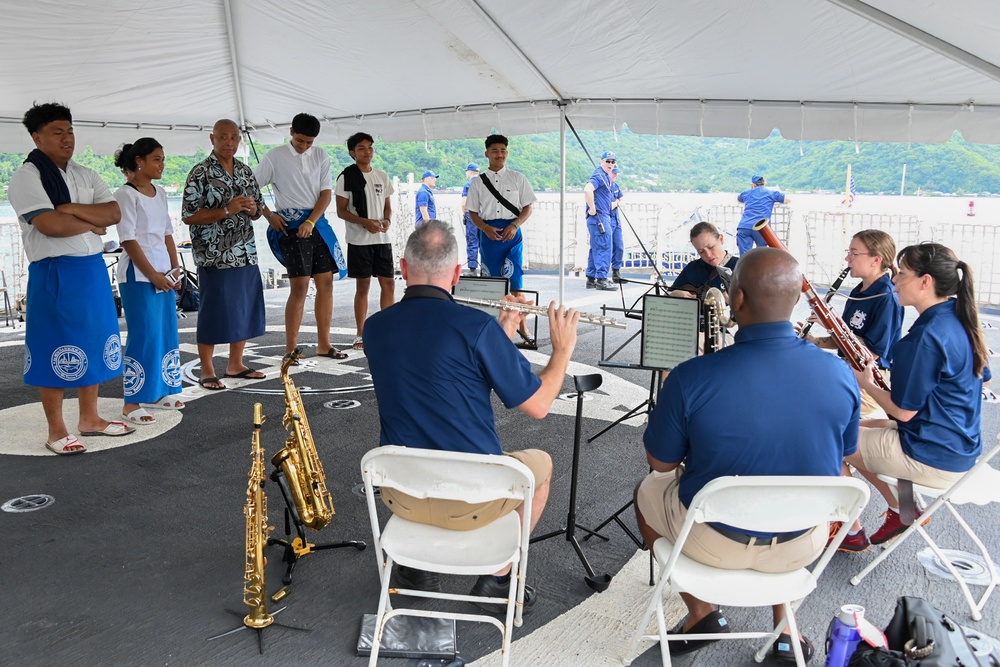 U.S. Coast Guard Cutter Harriet Lane hosts tours, recruiting event in American Samoa