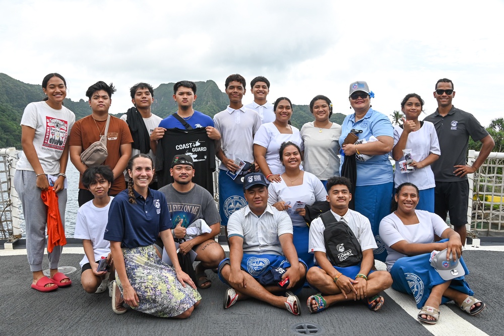 U.S. Coast Guard Cutter Harriet Lane hosts tours, recruiting event in American Samoa