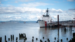 Coast Guard holds decommissioning ceremony for USCGC Steadfast in Astoria, Oregon