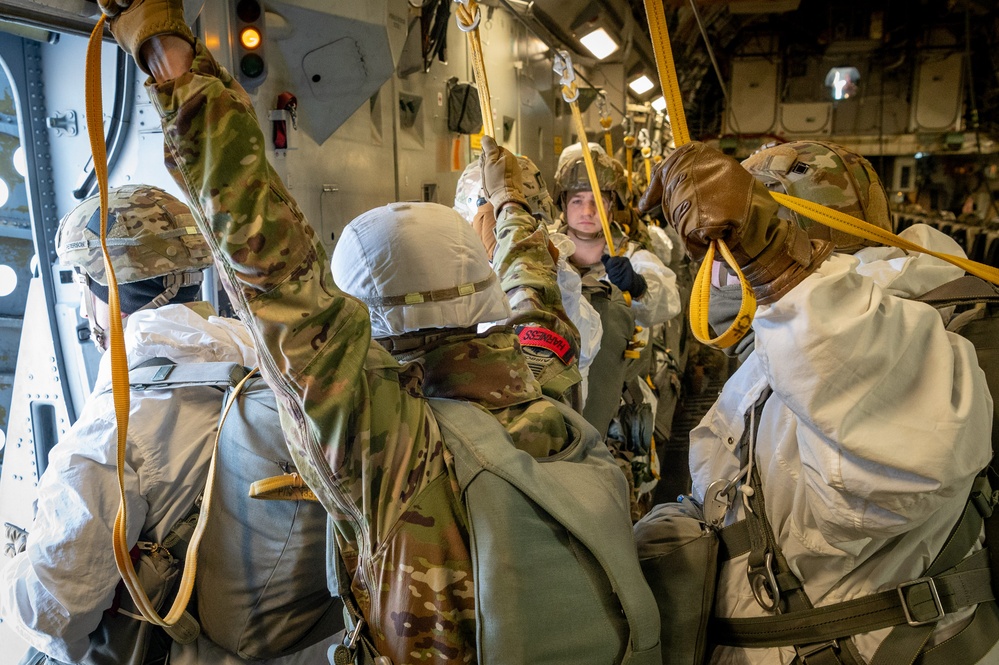 Army and Air Force leadership oversee a joint training exercise demonstrating capabilities critical to Arctic operations