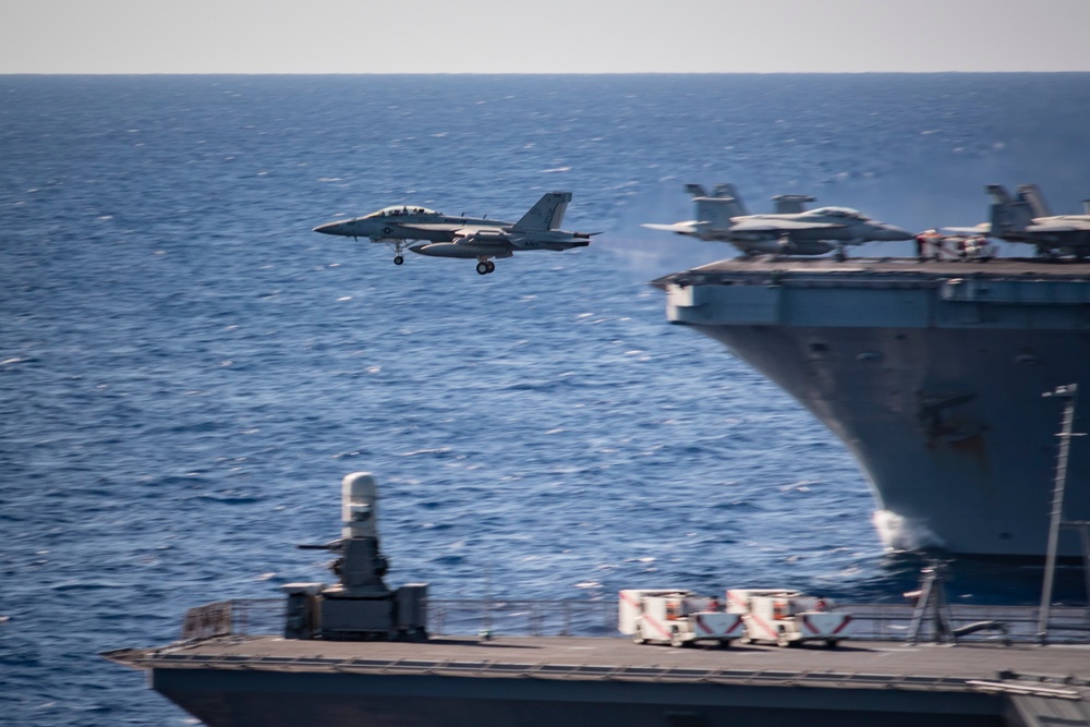 Super Hornet Takes Off from Carl Vinson during MLDE