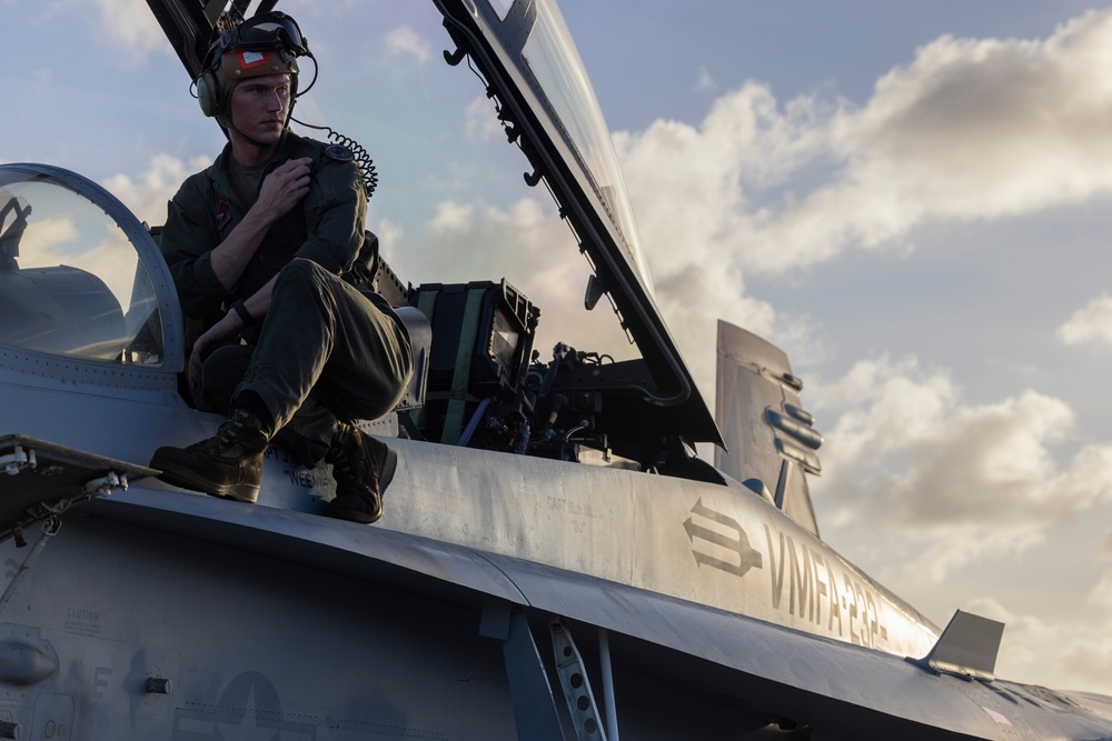 Marines fly day and night in Guam