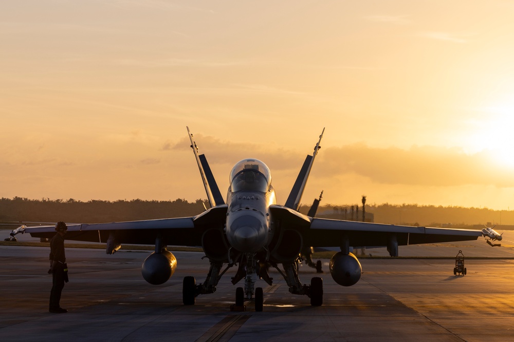 Marines fly day and night in Guam