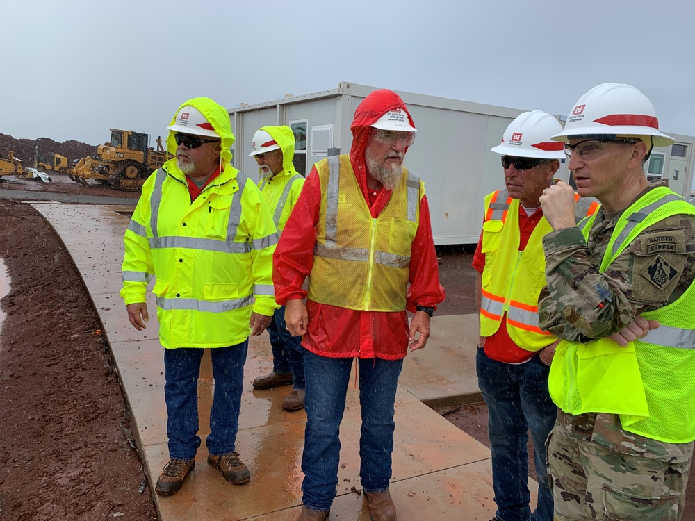 Galveston District Commander tours temporary school construction in Lahaina