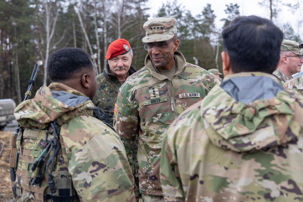 Gen. Brito Visits Grafenwoehr Training Area