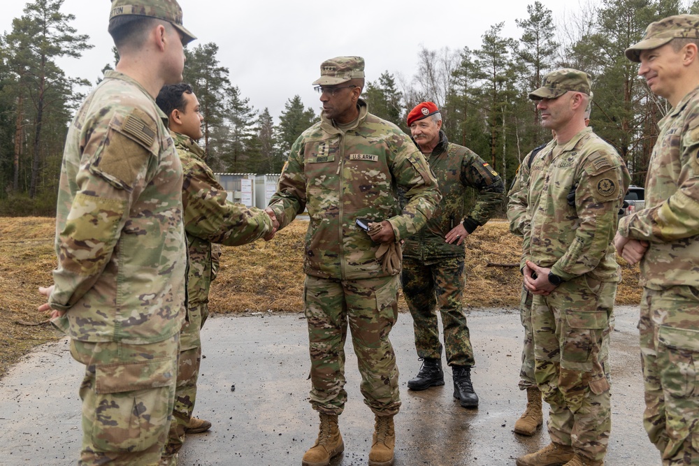 Gen. Brito Visits Grafenwoehr Training Area
