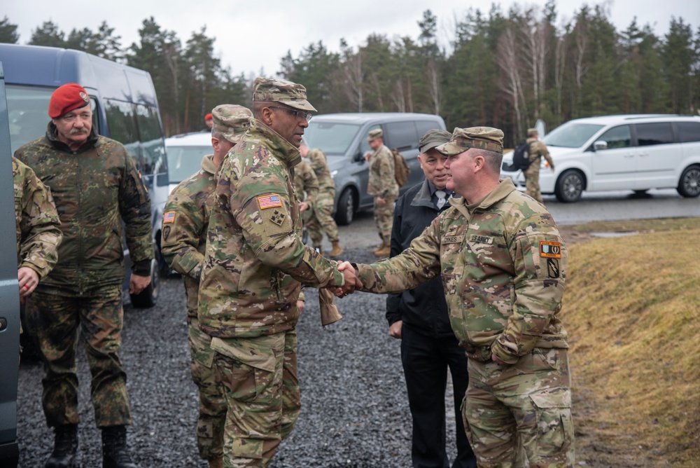 Gen. Brito Visits Grafenwoehr Training Area
