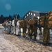 U.S. Marines and Sailors execute an ice-breaker drill before Exercise Nordic Response 24