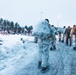 U.S. Marines and Sailors execute an ice-breaker drill before Exercise Nordic Response 24