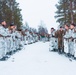 U.S. Marines and Sailors execute an ice-breaker drill before Exercise Nordic Response 24