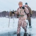 U.S. Marines and Sailors execute an ice-breaker drill before Exercise Nordic Response 24